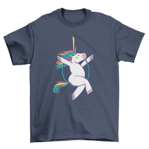 Aerial hoop unicorn t-shirt