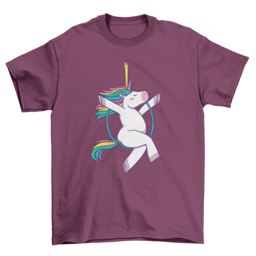 Aerial hoop unicorn t-shirt