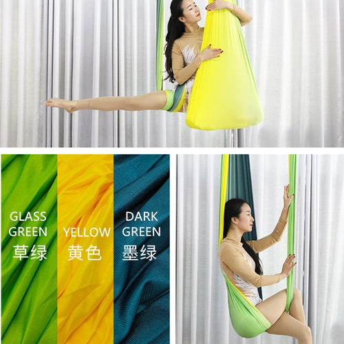 Aerial Yoga Hammock Set Fitness Pilates Silk  Fabric Yoga Swing 5.5