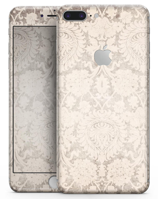 Faded Grunge Pattern of Royalty - Skin-kit for the iPhone 8 or 8 Plus