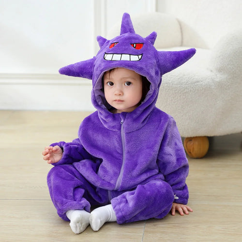 Boys Girls Squirtle Costume 0-3 Y Baby Romper Anime Pokemon Cosplay
