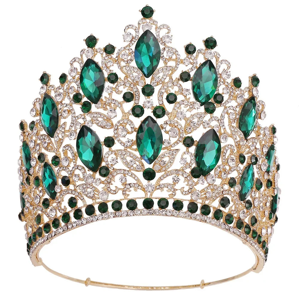 Luxury High Quality Royal Queen Wedding Crown for Women Large Crystal