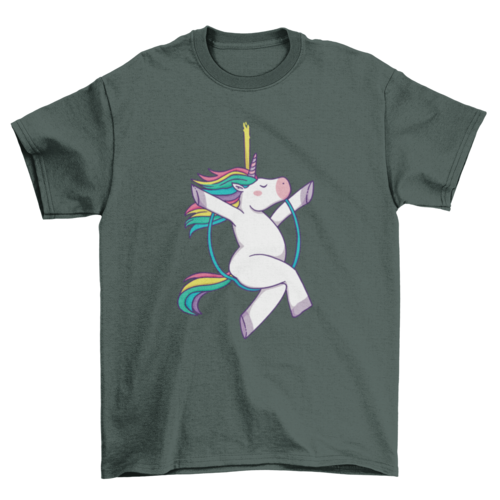 Aerial hoop unicorn t-shirt